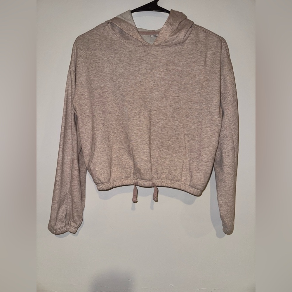 Women's Pink Cropped Hoodie